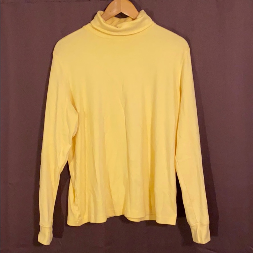 Croft & Barrow Long Sleeved Yellow Turtleneck